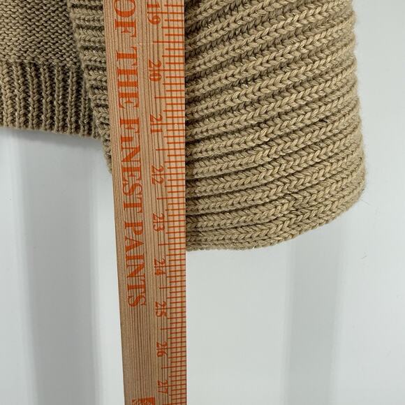 Vtg 2b BEBE Y2K Cardigan Fisherman Knit Professional Neutral Office Women Small - Picture 12 of 14